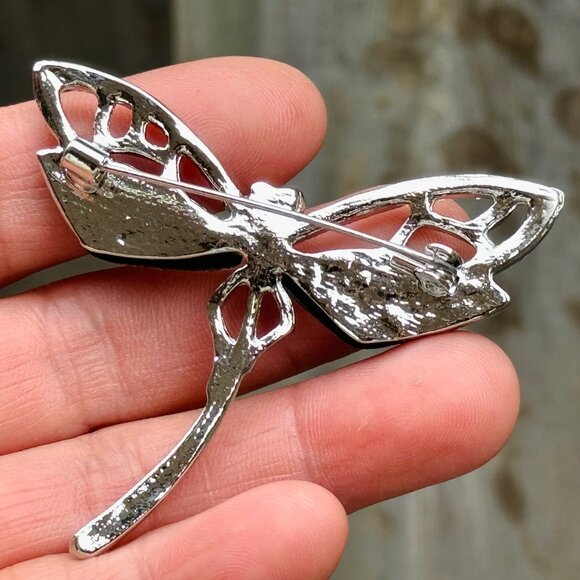 Natural Corlorful Abalone Dragonfly Brooch Dragonfly Brooch Dragonfly Pin - Picture 5 of 11